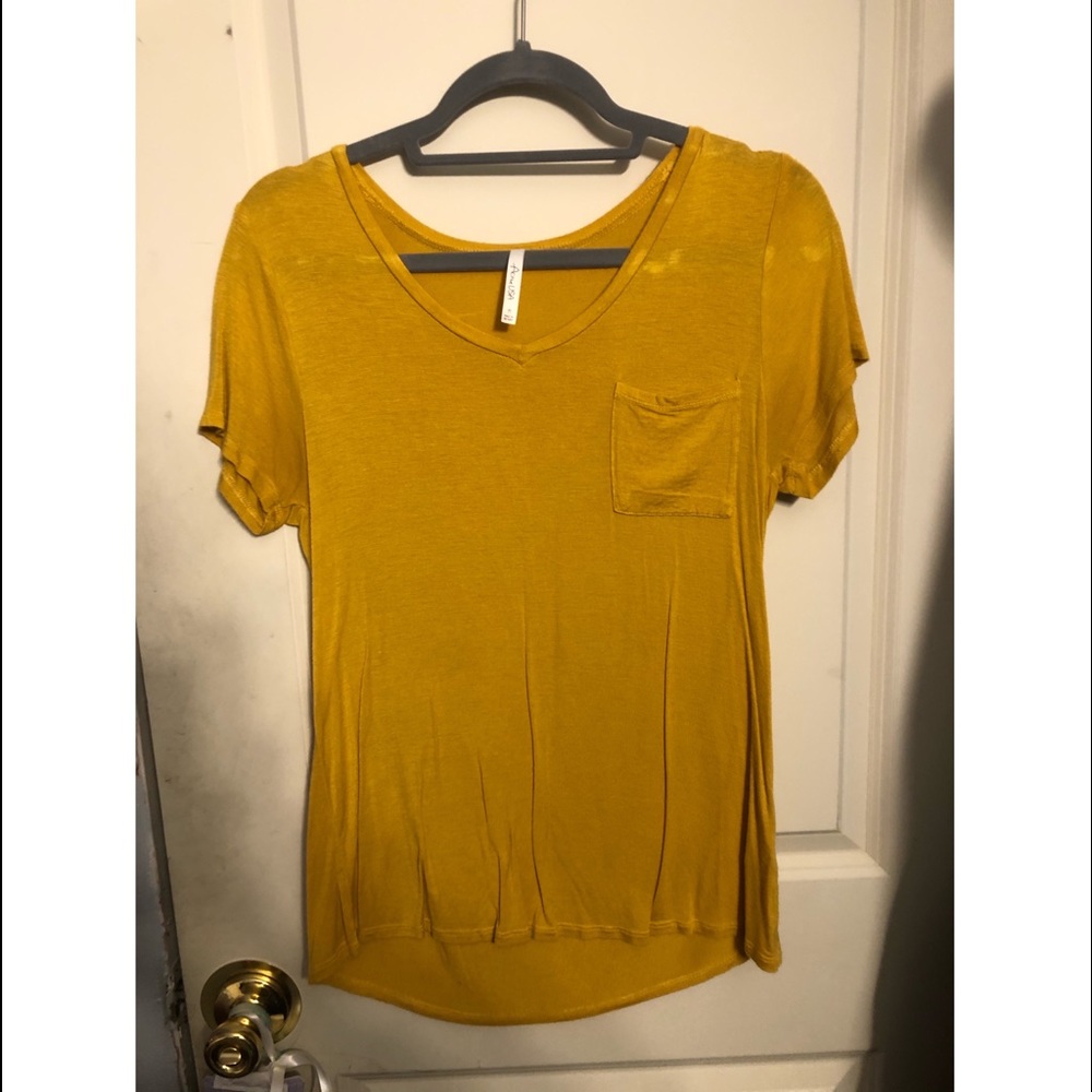 Yellow Pocket Tee